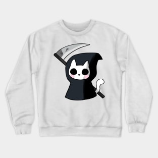 Grim reaper cat Crewneck Sweatshirt